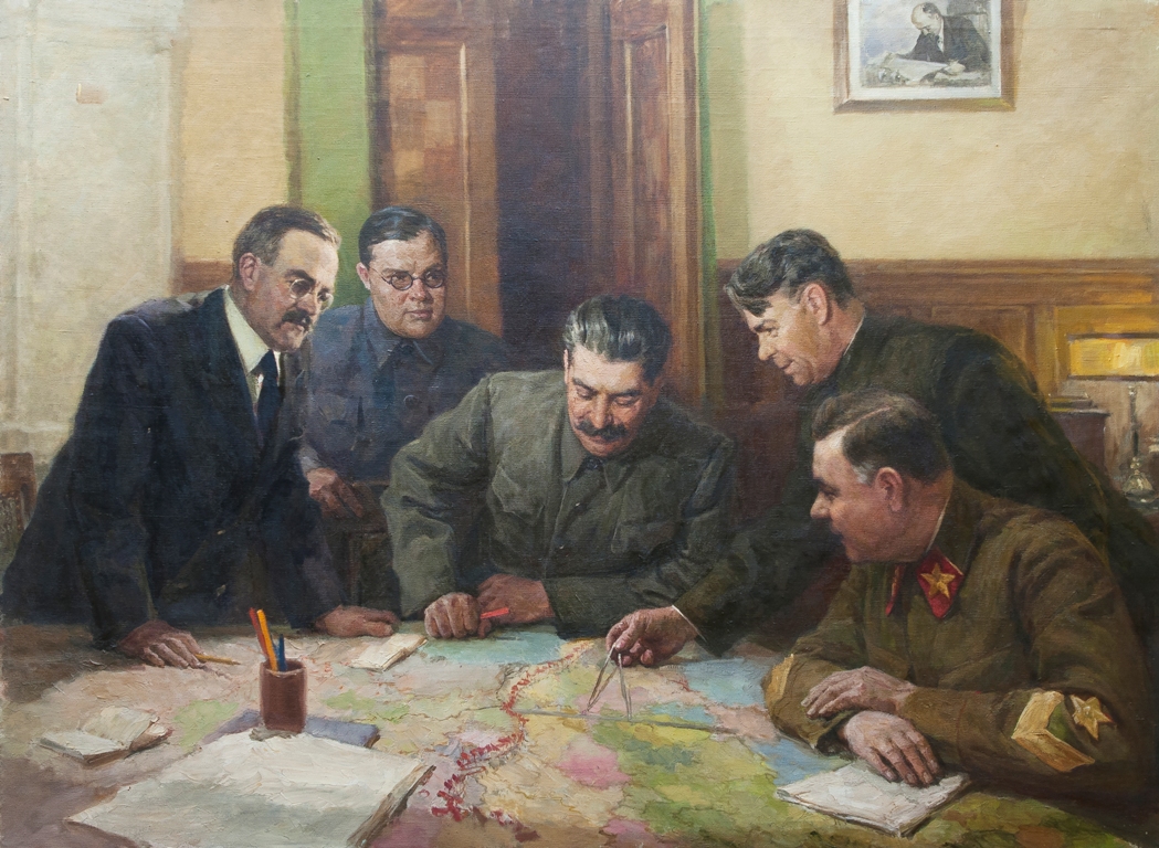 Сталин, Ворошилов, Маленков, Молотов, Василевский