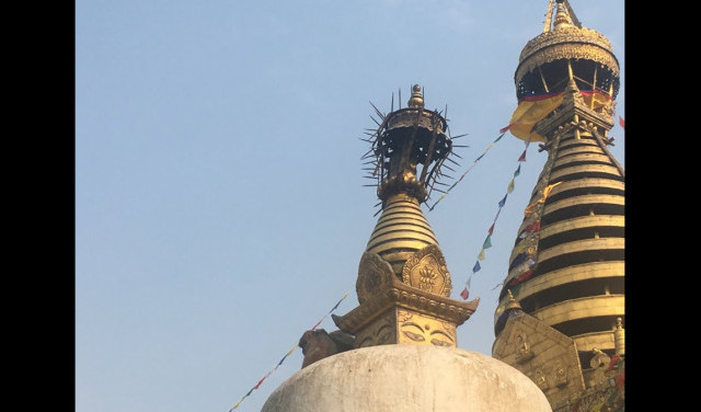 Допотопные технологии "Храма обезьян" в Катманду