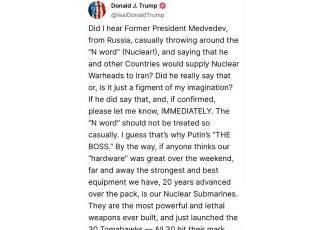 Трамп ответил Медведеву