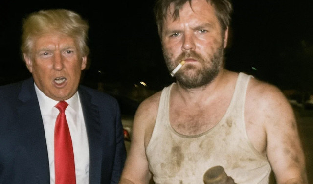Трамп и Венс показывают уничтоженные в Иране ядерные бомбы)))