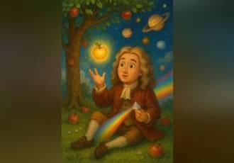 Супер гений много чего открыл и изобрел, но почти ничего из им открытого - в его произведениях не указано...