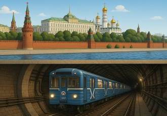 От реки некоторые тоннели отделяет тоненькая стеночка...