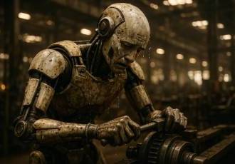 Роботы заменят нас и устранят тяжелый труд... ага... конечно...