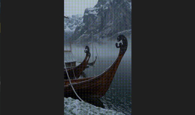 Вот на таких "ладьях" викинги из Швеции приплыли...